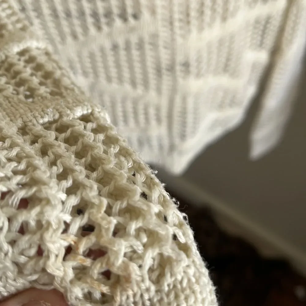 POL Cream Color Sheer Sweater
